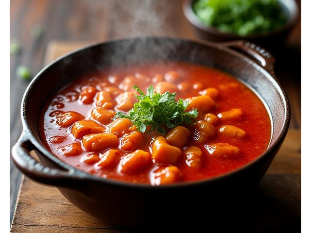 깊은 맛이 나는 잘 익은 김치찌개