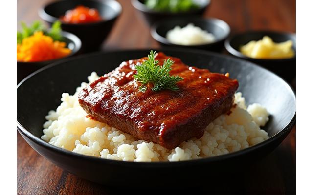먹음직스러운 궁중 불고기 한 상