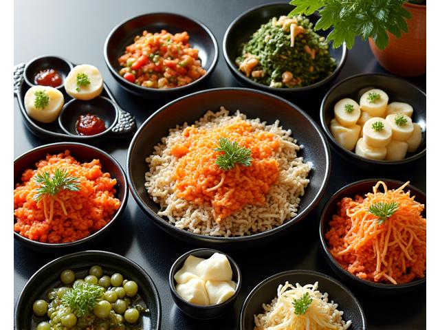 다채로운 비건 한식 요리와 알레르기 안전 마크